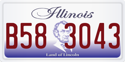 IL license plate B583043