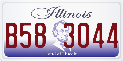 IL license plate B583044