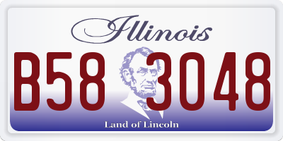 IL license plate B583048