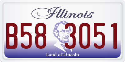 IL license plate B583051