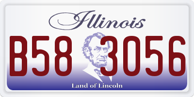 IL license plate B583056
