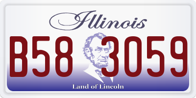 IL license plate B583059