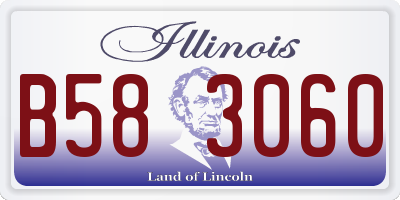 IL license plate B583060