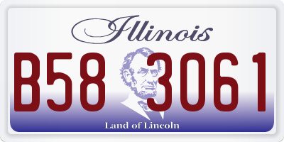 IL license plate B583061