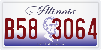 IL license plate B583064