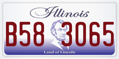 IL license plate B583065