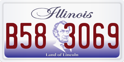IL license plate B583069