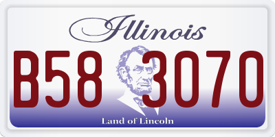 IL license plate B583070