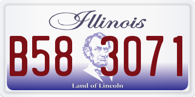 IL license plate B583071