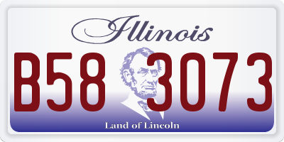 IL license plate B583073