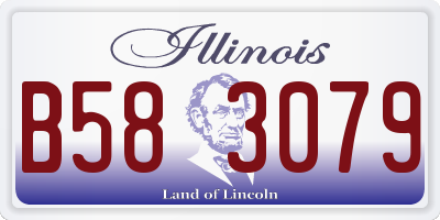 IL license plate B583079