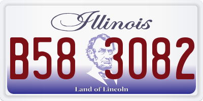 IL license plate B583082