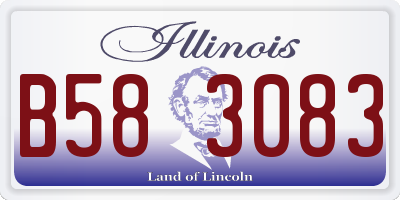 IL license plate B583083