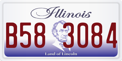 IL license plate B583084