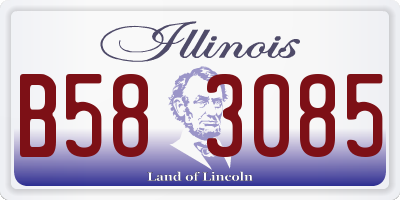 IL license plate B583085