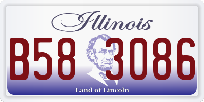 IL license plate B583086