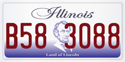 IL license plate B583088