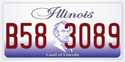 IL license plate B583089