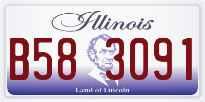 IL license plate B583091