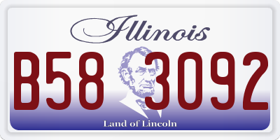 IL license plate B583092