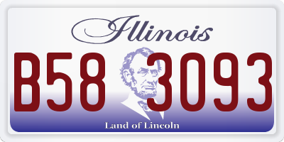 IL license plate B583093