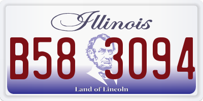 IL license plate B583094