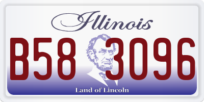 IL license plate B583096