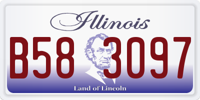 IL license plate B583097