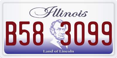 IL license plate B583099