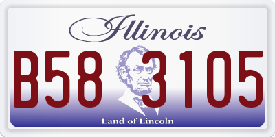 IL license plate B583105
