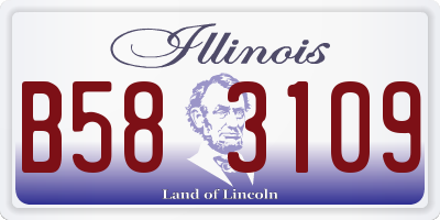 IL license plate B583109