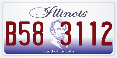 IL license plate B583112