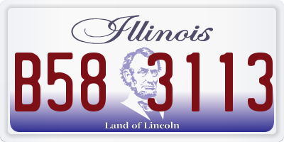 IL license plate B583113