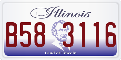 IL license plate B583116