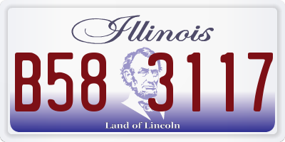 IL license plate B583117