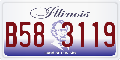 IL license plate B583119