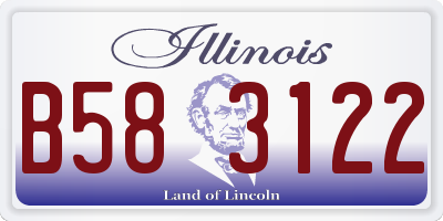 IL license plate B583122