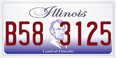 IL license plate B583125