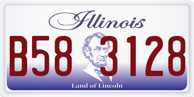 IL license plate B583128