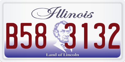 IL license plate B583132