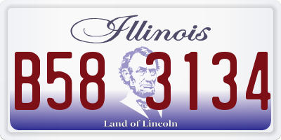 IL license plate B583134