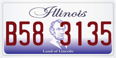 IL license plate B583135