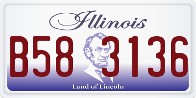 IL license plate B583136