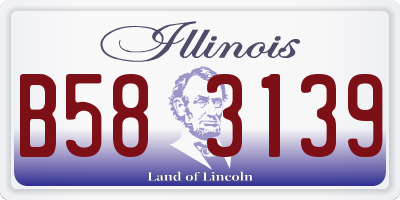 IL license plate B583139