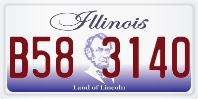 IL license plate B583140