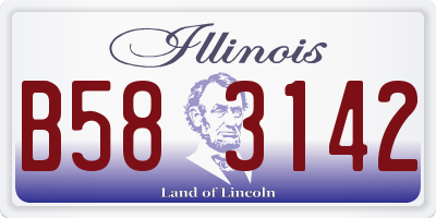 IL license plate B583142
