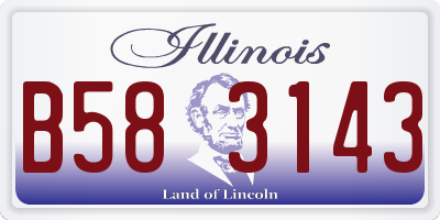 IL license plate B583143