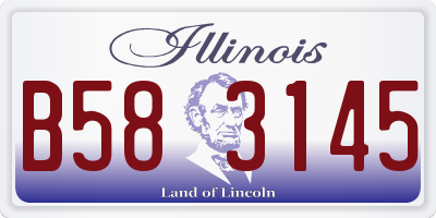 IL license plate B583145