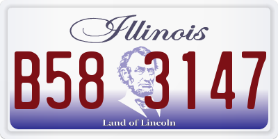 IL license plate B583147