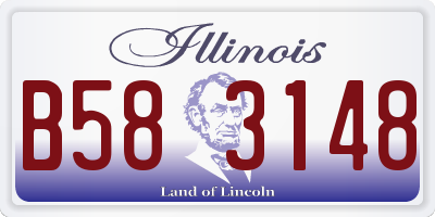 IL license plate B583148